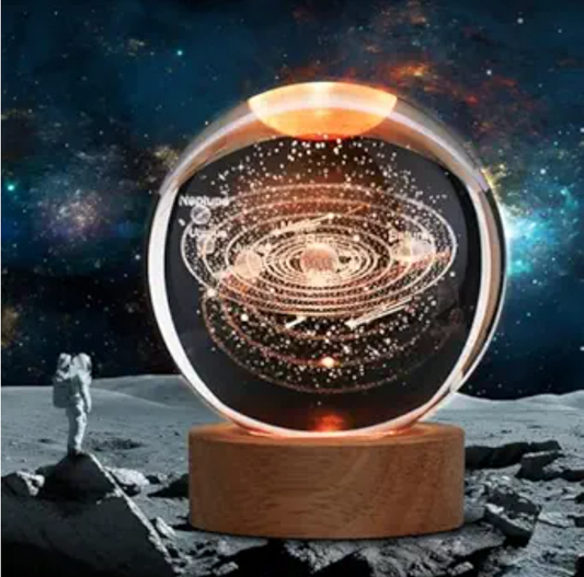 3D Crystal Ball Night Lamp(Solar System)