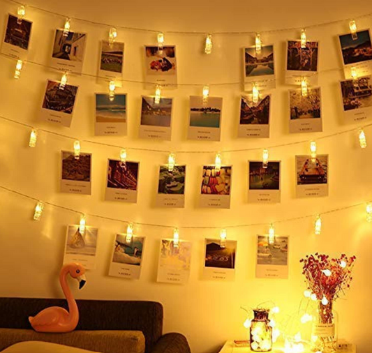 Clip LED String for Photo Hanging